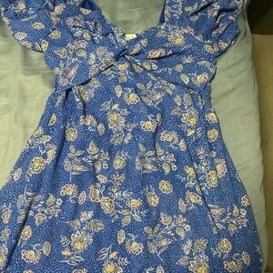 Floral Blue Dress